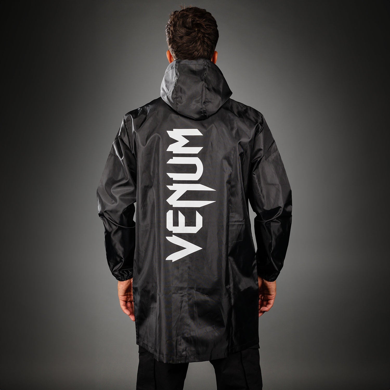 Venum MX Basics Lange Regenjas - Zwart/Wit