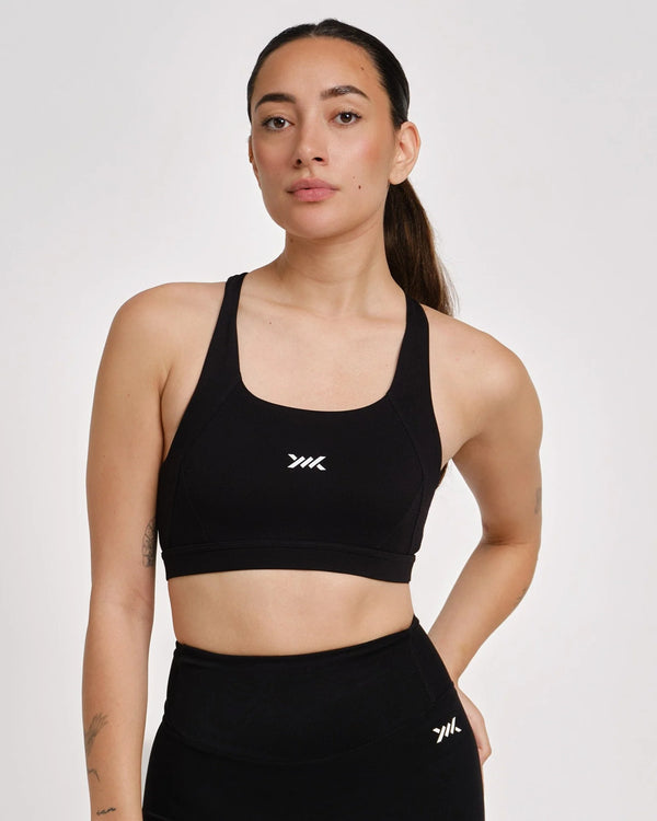 Caged Essential Sports Bra - Black