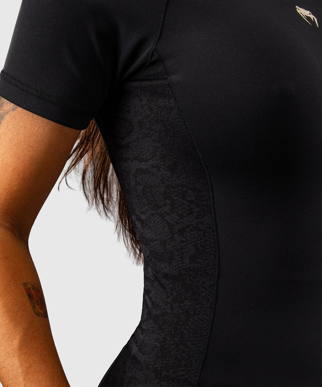 Venum Viper Rashguard korta ärmar för damer - Svart