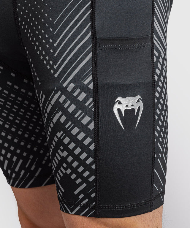 Venum Compression shorts & spats Midnight Fury – Black/Grey/Silver
