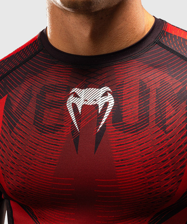 Venum Rashguard Galactic 3.0 Short Sleeves – Red/Silver