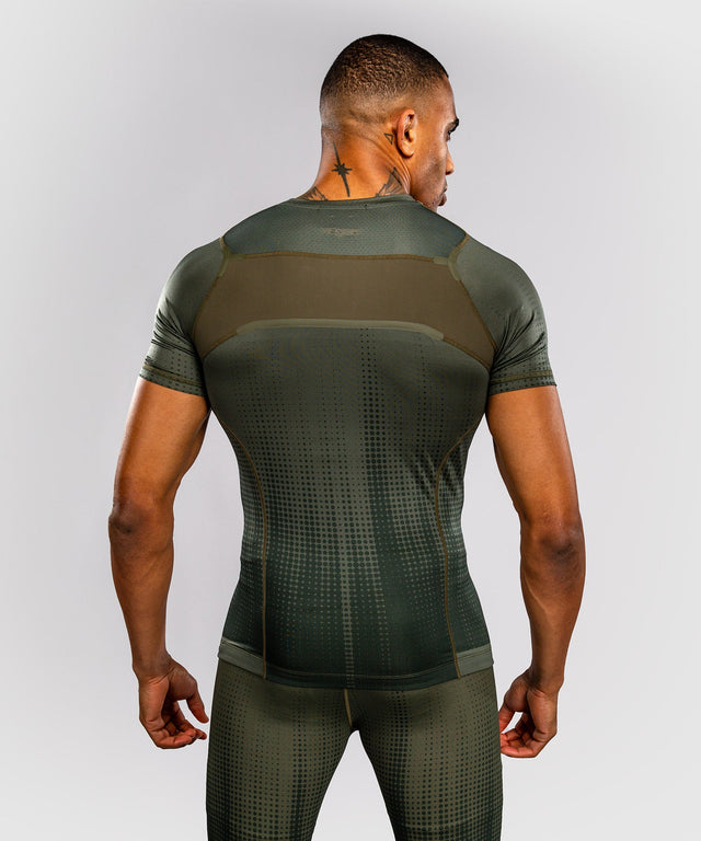 Venum Rashguard Stealth Short Sleeves – Khaki/Army Green