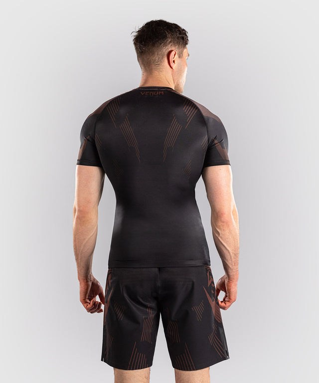 Venum Rashguard No-Gi 6.0 Short Sleeves – Black/Brown