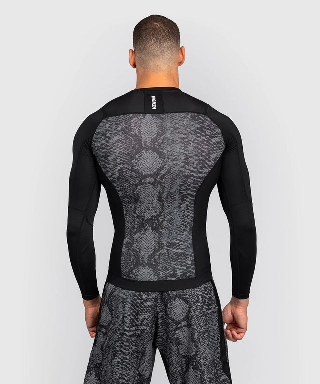 Venum Rashguard Long Sleeves G-Fit Scales - Black/Grey