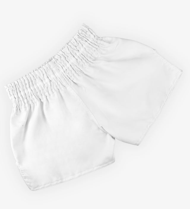 Caged Muay Thai Shorts Classic - White/Black