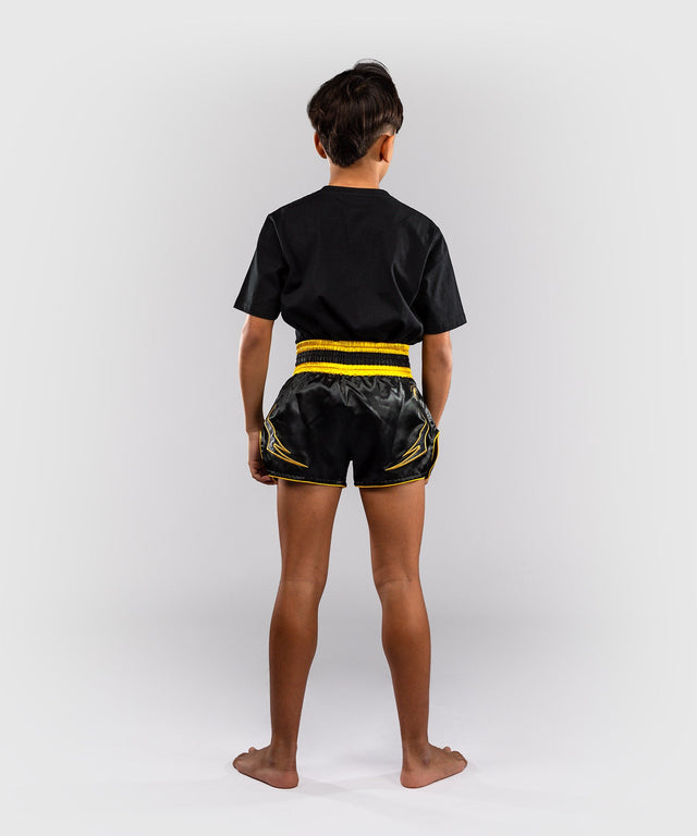 Pantaloncini Muay Thai Venum Bangkok Fury – Bambini Nero/Oro