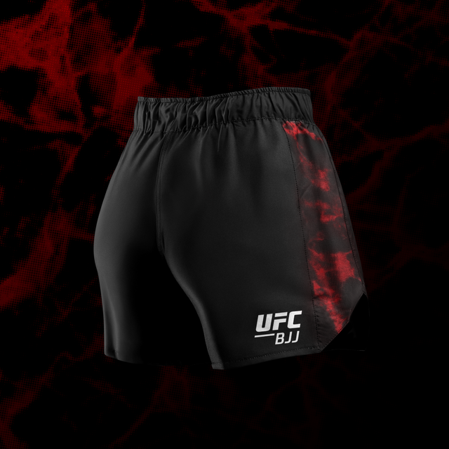 Hayabusa x UFC BJJ MMA Shorts Women – Black/Red