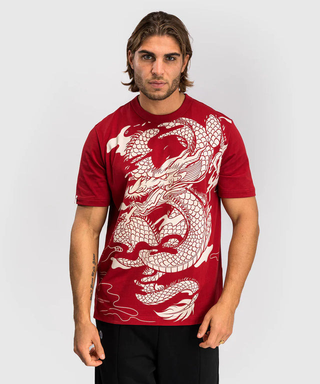 Venum T-shirt Dragon's Flight - Red/Cream White