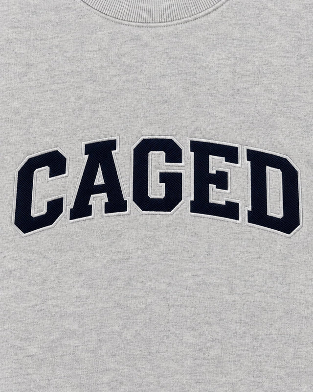 Caged Hoodie Varsity – Grey Marl