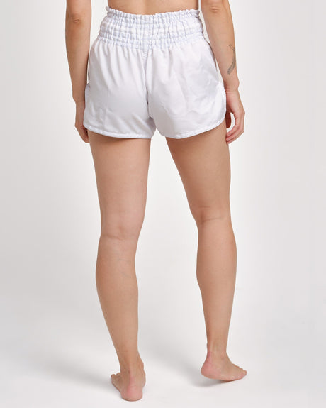 Caged Muay Thai Shorts Classic – White/Black women's