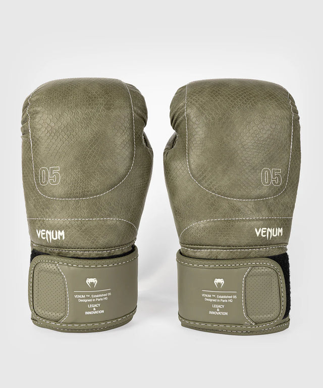 Venum Boxing Gloves Impact Evo Scales - Army Green