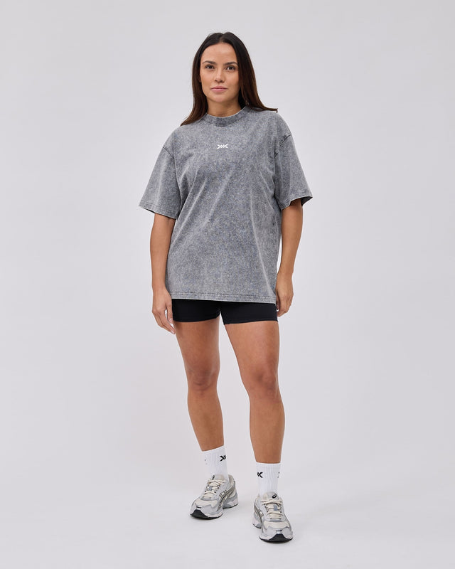 Caged Classic T-shirt - Washed Gray
