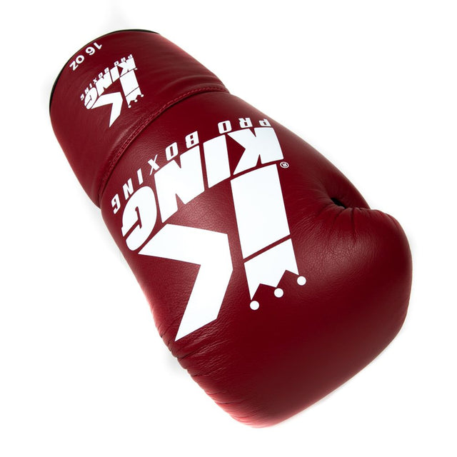King Pro Boxing BG1 Boxing Gloves with Laces - Red/Black 