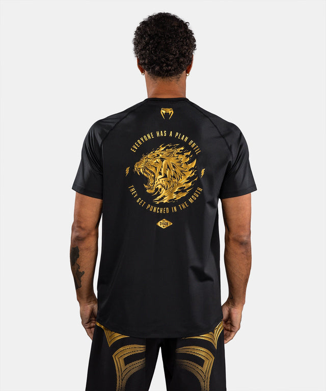 Venum x Mike Tyson T-Shirt Tiger Dry Tech T-shirt - Zwart/Goud