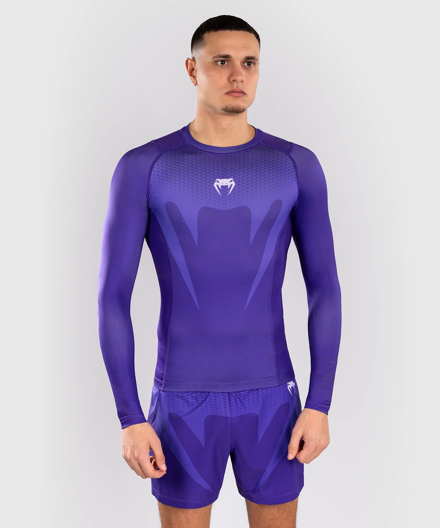 Venum No Gi Long Sleeve Rashguard - Purple