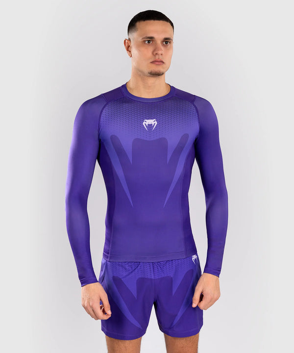 Venum No Gi Long Sleeve Rashguard - Purple