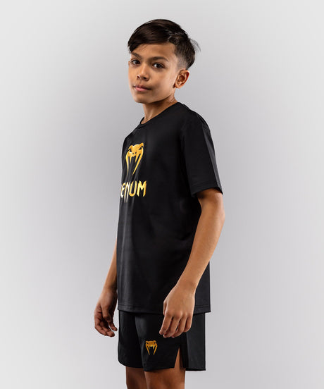 Venum T-Shirt Classic Dry Tech Kids - Black/Gold