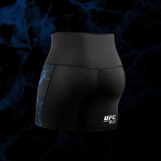 Hayabusa x UFC BJJ Compression Shorts Women – Black/Blue
