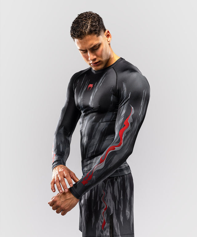 Venum Rashguard Demon Long Sleeves – Black/Grey