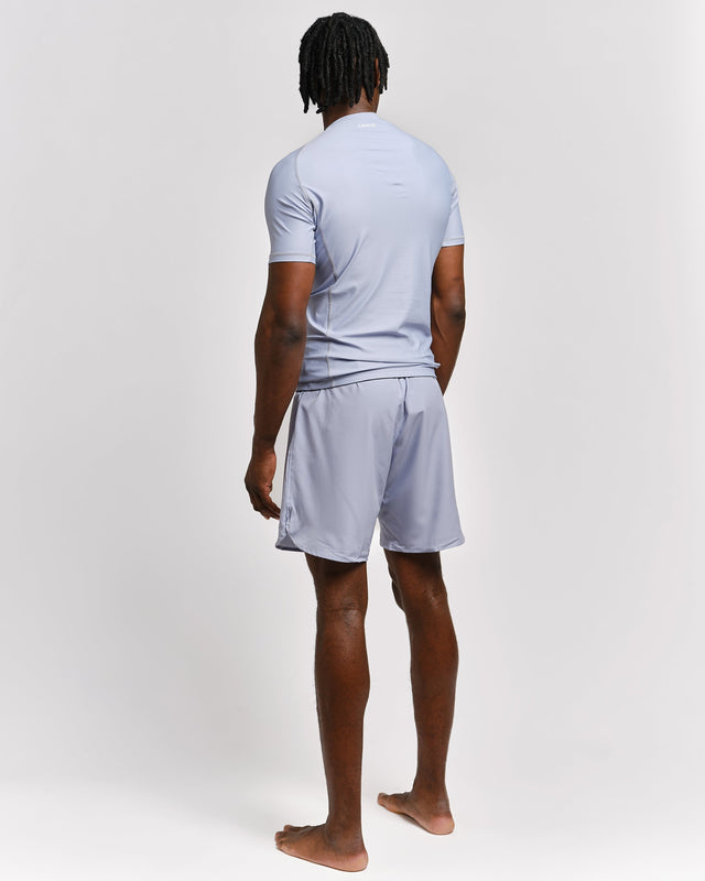 Caged Rashguard Tactical Short Sleeve - Gunmetal Grey