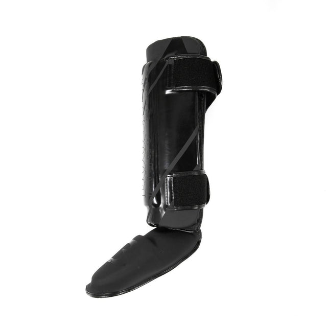 Booster Kickboxing Shin Guards Thai Striker V2 - Black/Black