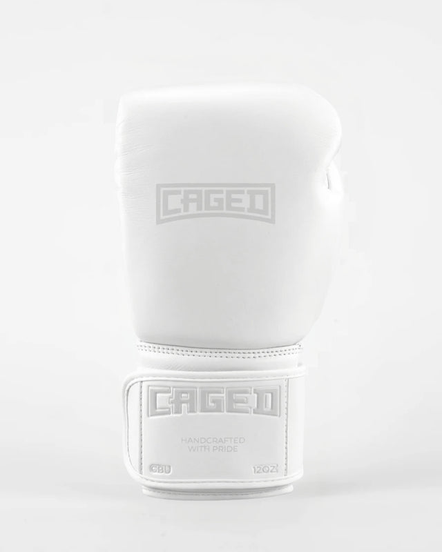 Caged Boxing Gloves 'X' Series - White/White