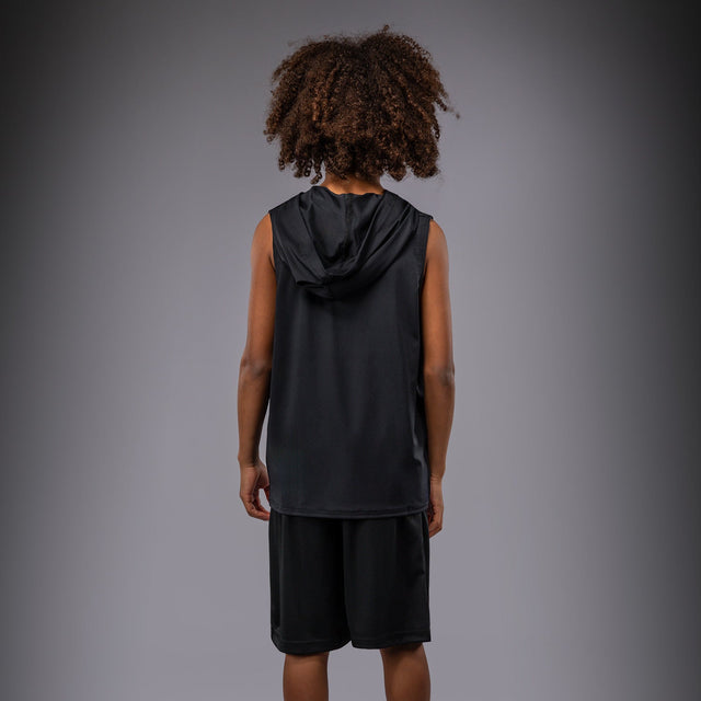 Venum Elite Sleeveless Hoodie Kids – Black