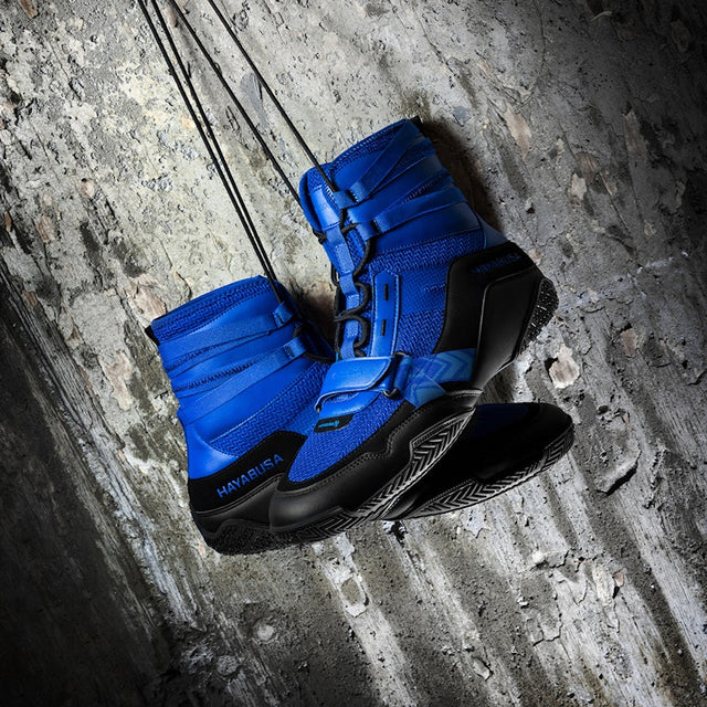 Hayabusa Strike Boxing Shoes - Blue/Black