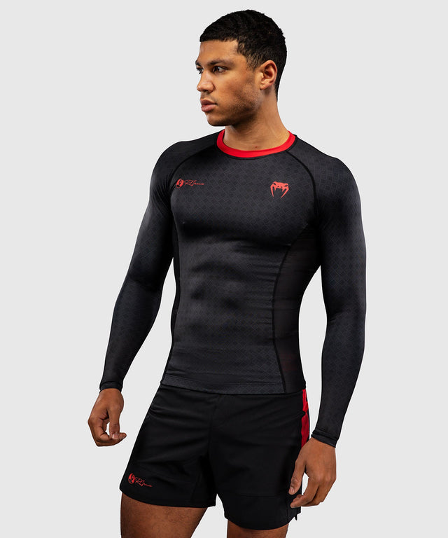 Venum Rashguard x Roger Gracie Long Sleeves – Black/Red