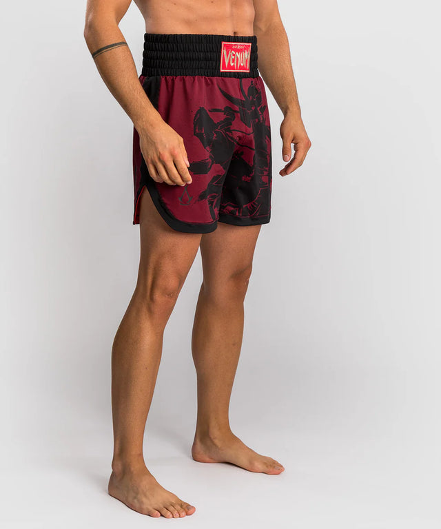 Venum x Assassin's Creed Shadows Boxing Shorts - Burgundy/Black