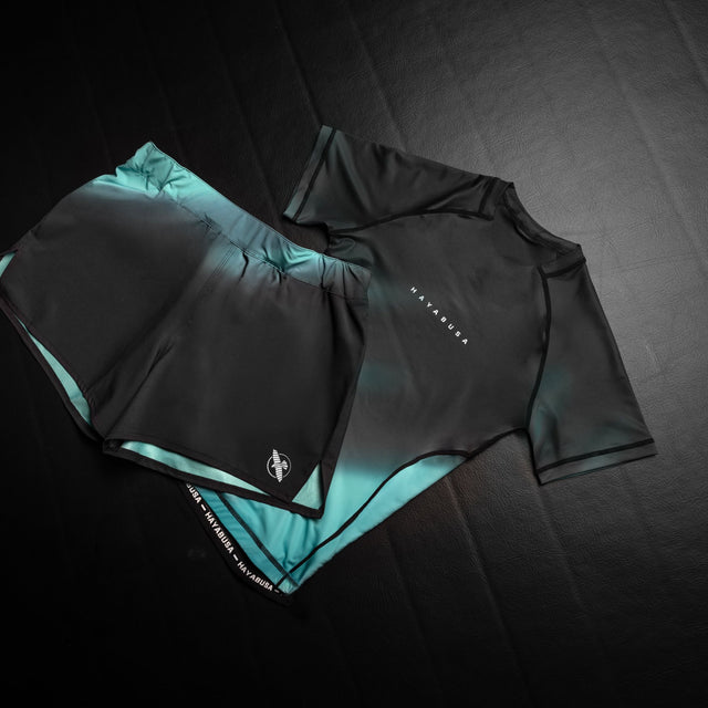 Hayabusa Rashguard Apex Nova Korte Mouwen Dames - Petrol