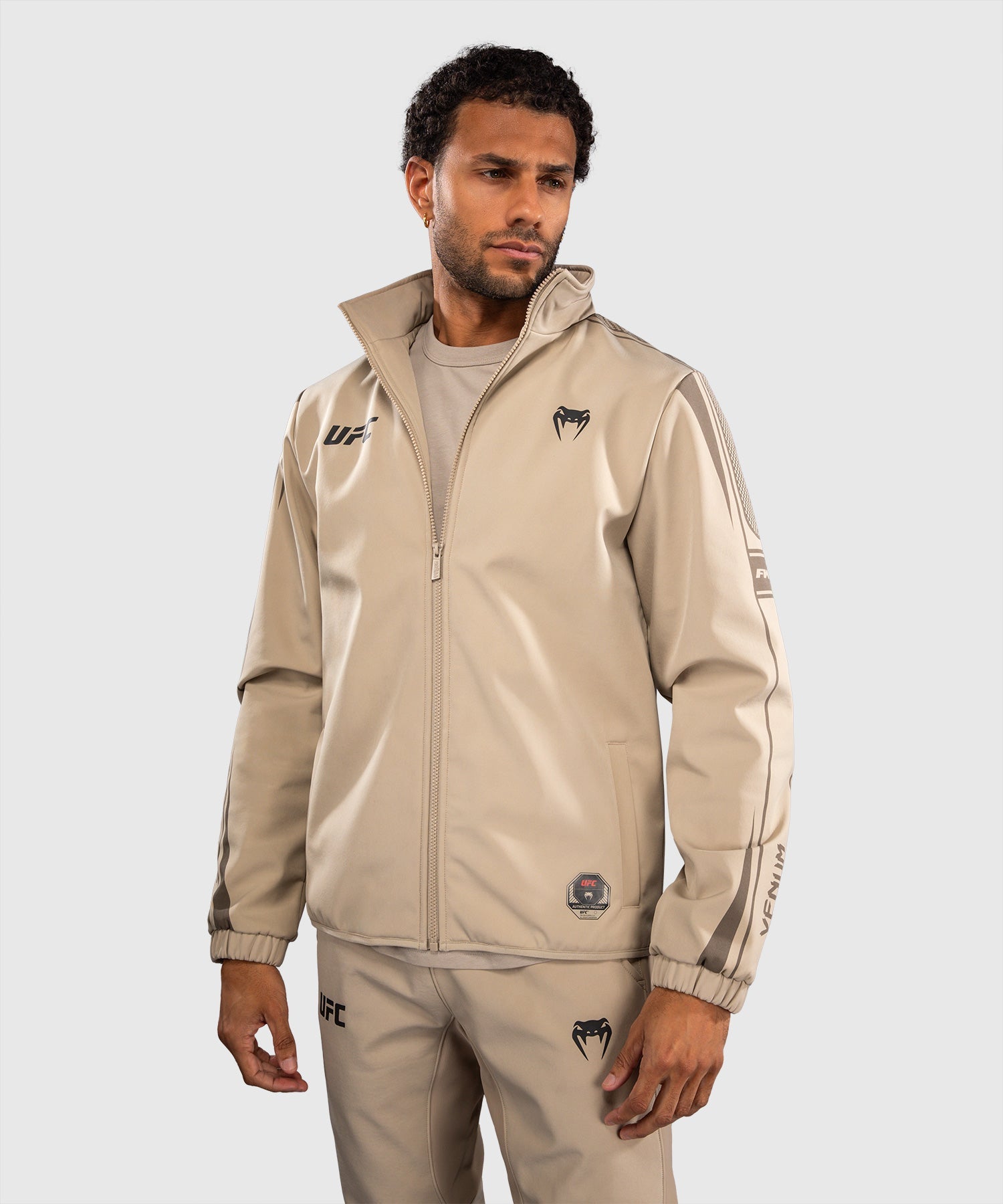 Venum UFC Hoodie Unity met Rits Heren - Zand