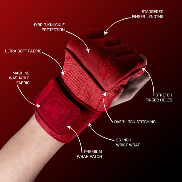 Hayabusa Hand Wraps Deluxe Quick – Red
