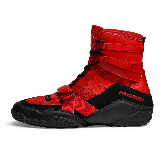 Hayabusa Strike Boxing Shoes - Red/Black
