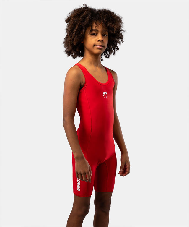 Venum Challenger Wrestling Singlet Kids – Red