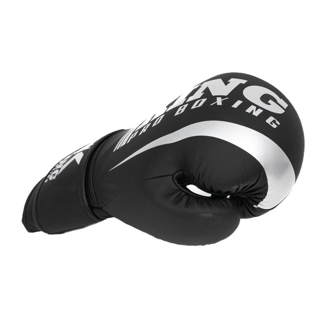 King Pro Boxing Revo Boxing Gloves - Black/Silver 
