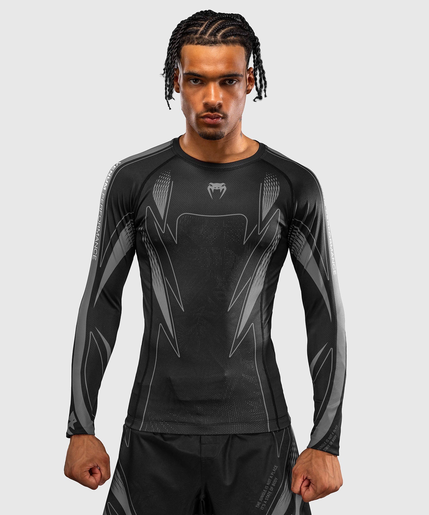 Venum Rashguard Amazonia Reborn Lange Mouwen - Zwart/Grijs