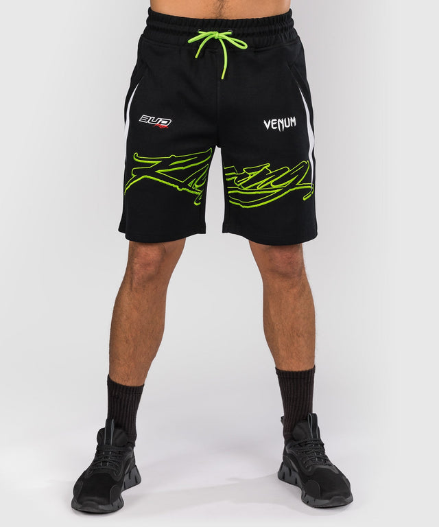 Venum x Bud Racing Shorts – Black/White/Lime Green