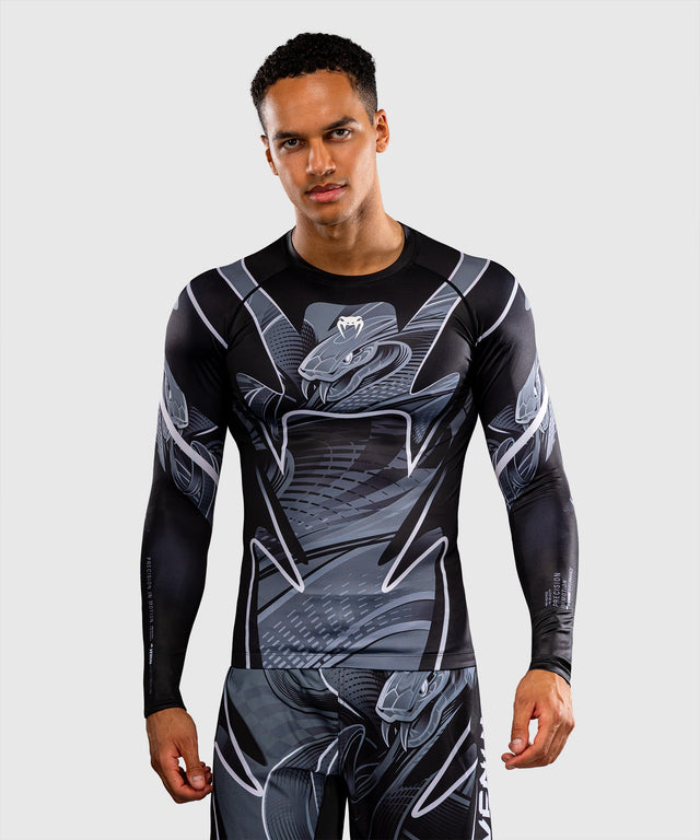 Venum Rashguard Crimson Viper 2.0 Langarm – Schwarz/Grau