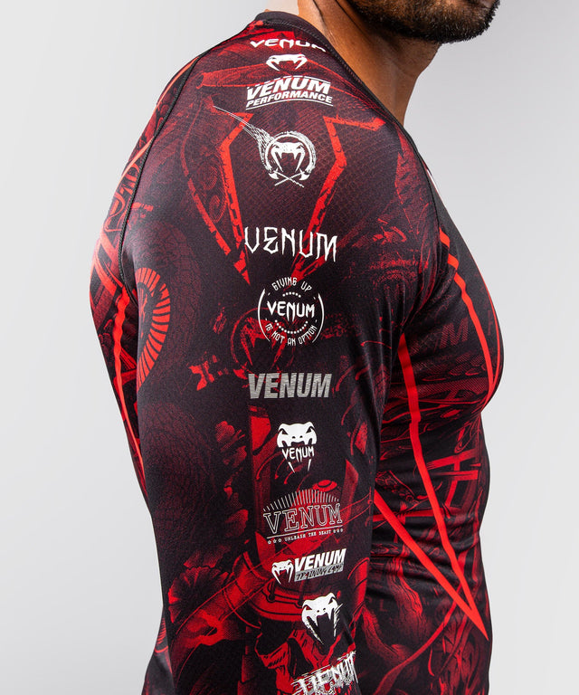 Venum Rashguard 20th Anniversary Long Sleeves – Black/Red
