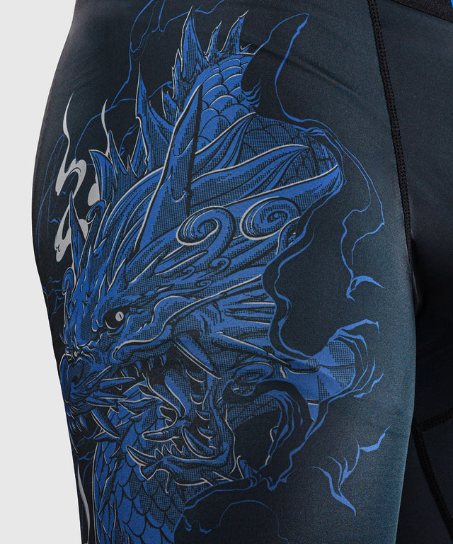 Venum Compression shorts Thunder Dragon – Black/Royal blue