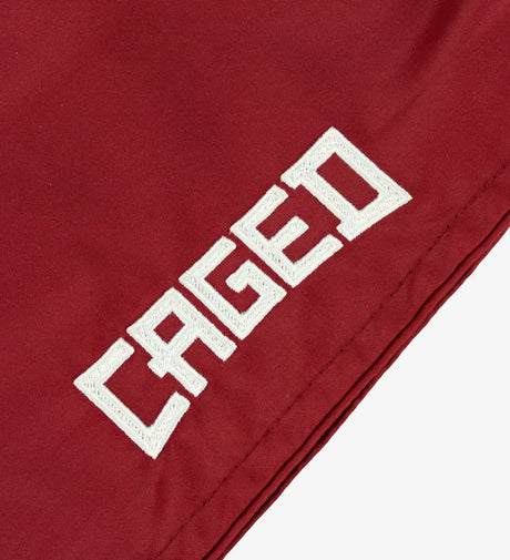 Muay Thai trenky Caged Classic – Červená/Bílá dámské