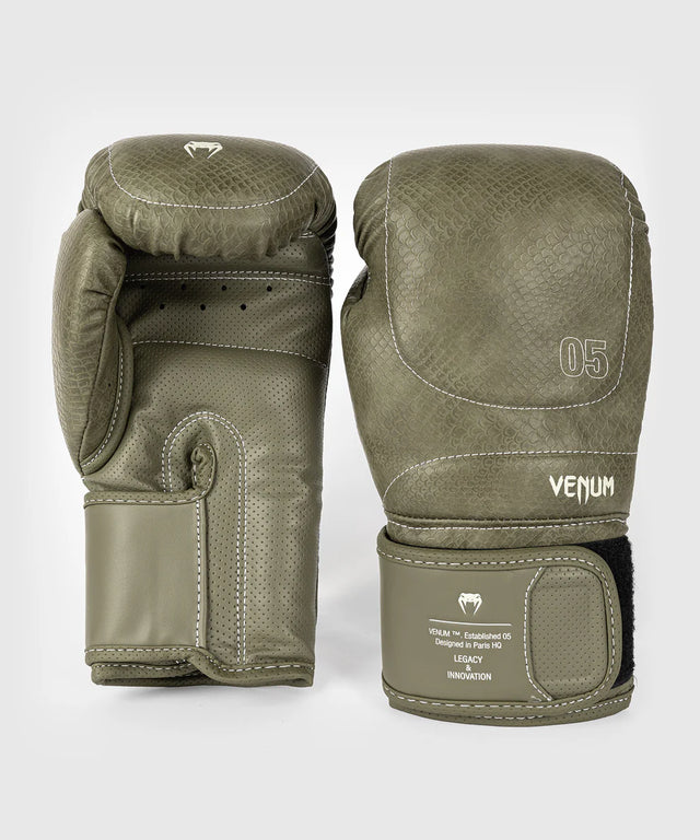 Venum Boxing Gloves Impact Evo Scales - Army Green