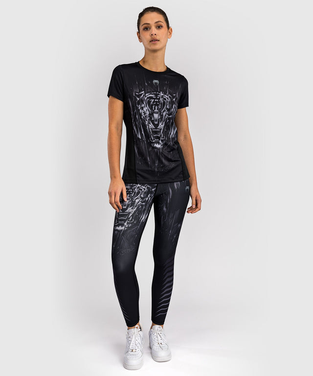 Venum T-Shirt Tiger Dry Tech Women's – Black/Silver