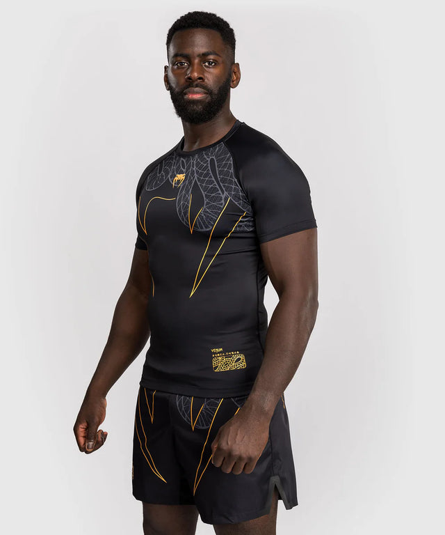 Venum Rashguard Short Sleeve Serpenti - Black