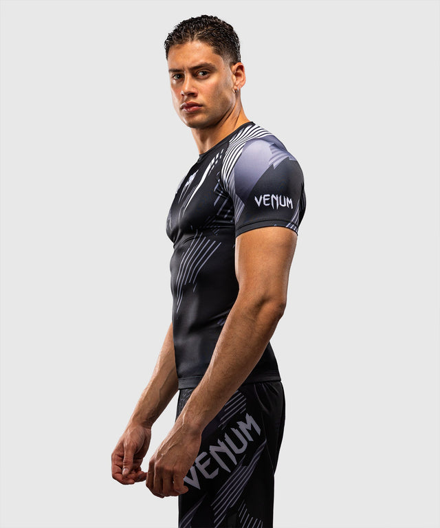 Venum Rashguard No-Gi 6.0 Korte Mouwen - Zwart/Wit
