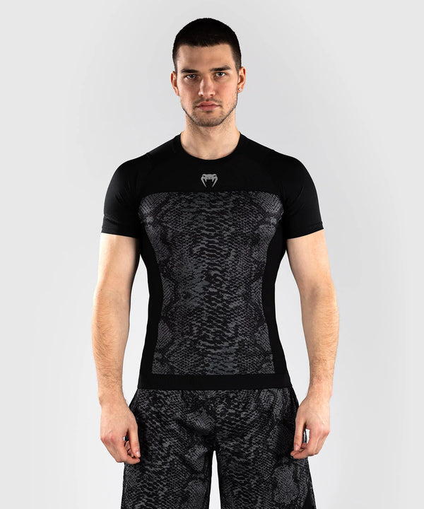 Venum Rashguard Short Sleeves G-Fit Scales - Black/Grey