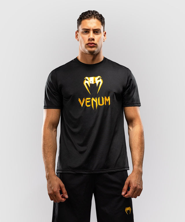Venum T-Shirt Classic Dry Tech – Black/Gold