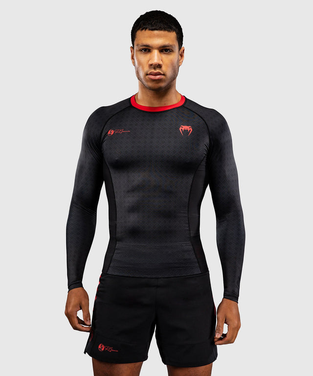 Venum Rashguard x Roger Gracie Long Sleeves – Black/Red