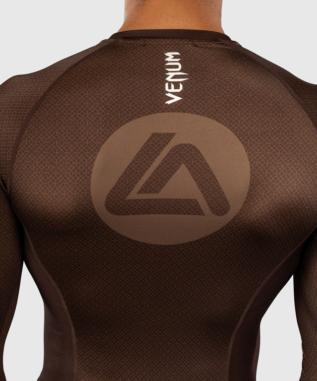 Venum Rashguard x Roger Gracie Academy Long Sleeves – Dark Brown